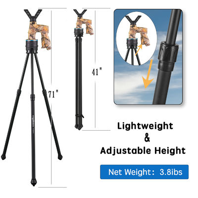 Fierydeer Aluminum Alloy Shooting Sticks With Leg Angle Adjustment